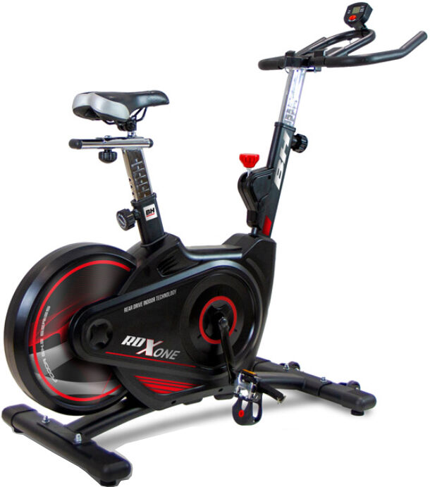 Bicicleta de spinning BH Fitness RDX One: Con volante trasero, freno magnético y multiajustes para entrenar en la mejor posición