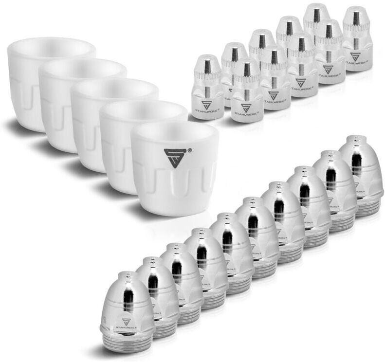 STAHLWERK Conjunto de piezas de desgaste para plasma P-80 boquillas de plasma + STAHLWERK Conjunto de piezas de desgaste para plasma P-80 boquillas de plasma +