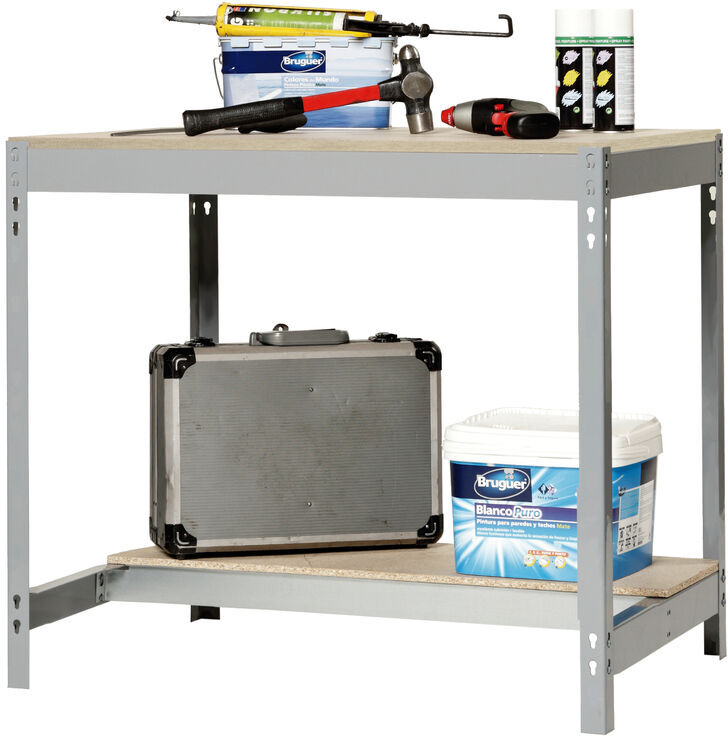 Simonrack - BANCO DE TRABAJO BT0 1200x750 GRIS/MADERA 842x1210x760 mm Simonrack - BANCO DE TRABAJO BT0 1200x750 GRIS/MADERA 842x1210x760 mm