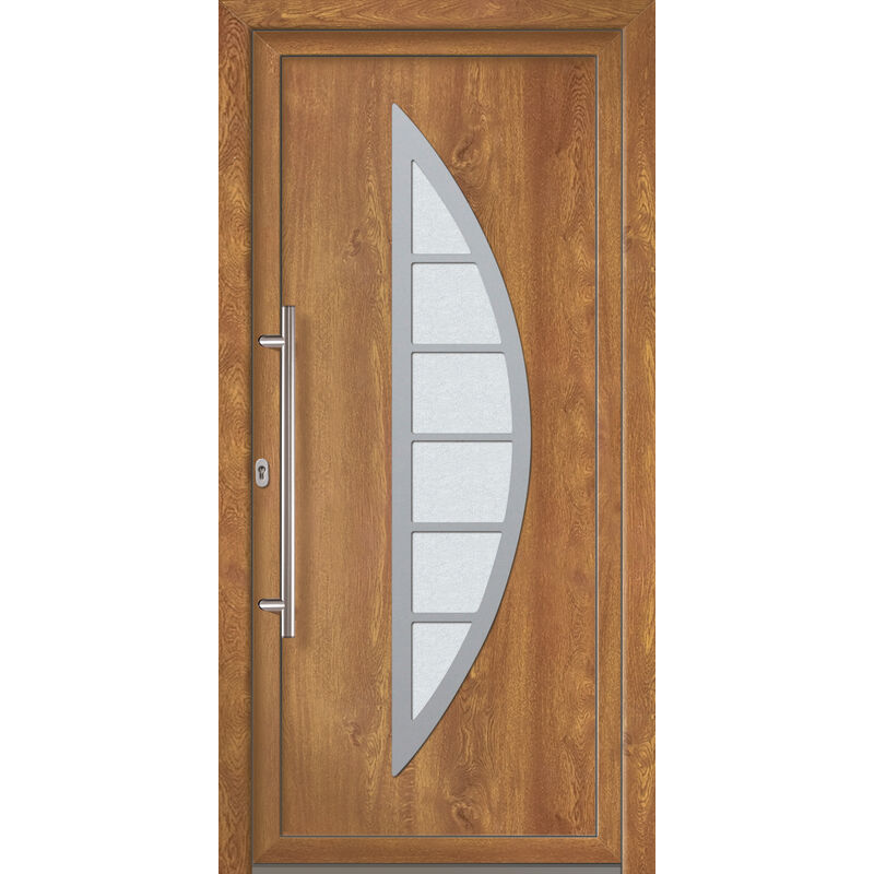 MEETH Puertas de casa exclusivo modelo 828 dentro: golden oak, fuera: golden