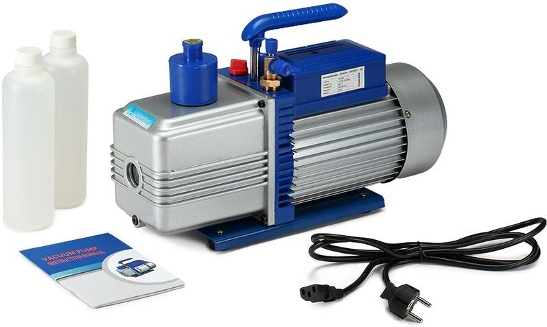 MUCOLA Bomba de vacío de 2 etapas 284L/min de aire acondicionado Aluminio MUCOLA Bomba de vacío de 2 etapas 284L/min de aire acondicionado Aluminio