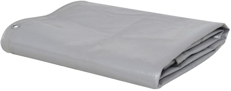 VIDAXL Lona 650 g/m² 4x5 m Gris - Grigio - Vidaxl VIDAXL Lona 650 g/m² 4x5 m Gris - Grigio - Vidaxl