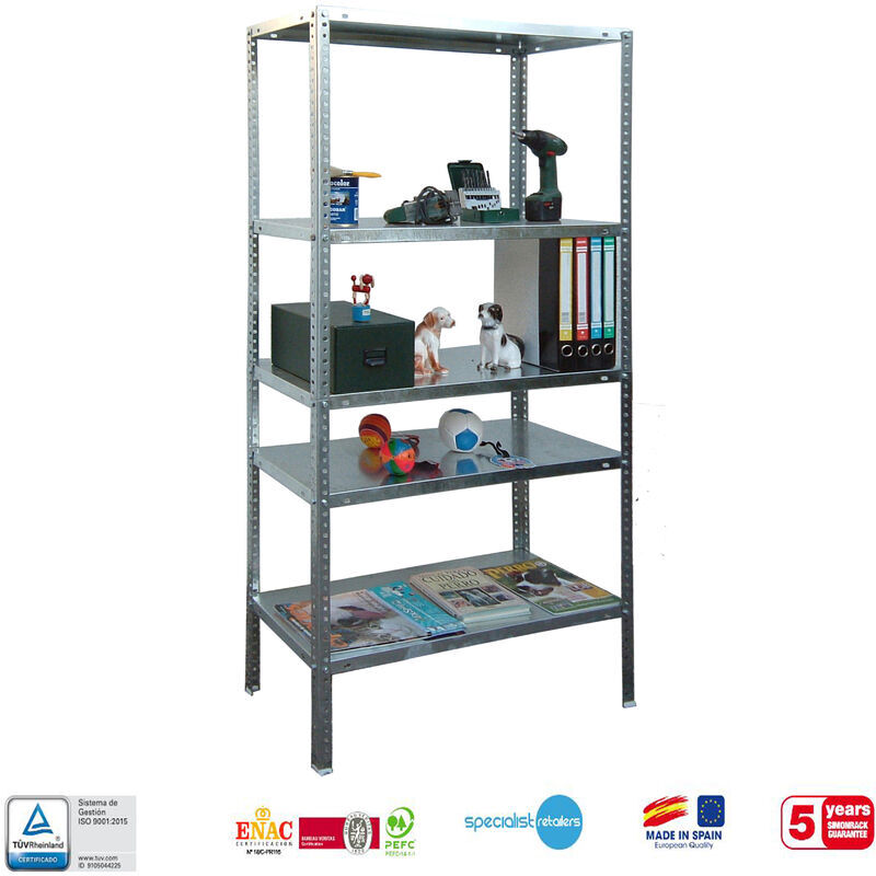 SIMONRACK ESTANTERIA METALICA CON TORNILLOS COMFORT 5/500 GALVA 1800x900x500mm SIMONRACK ESTANTERIA METALICA CON TORNILLOS COMFORT 5/500 GALVA 1800x900x500mm