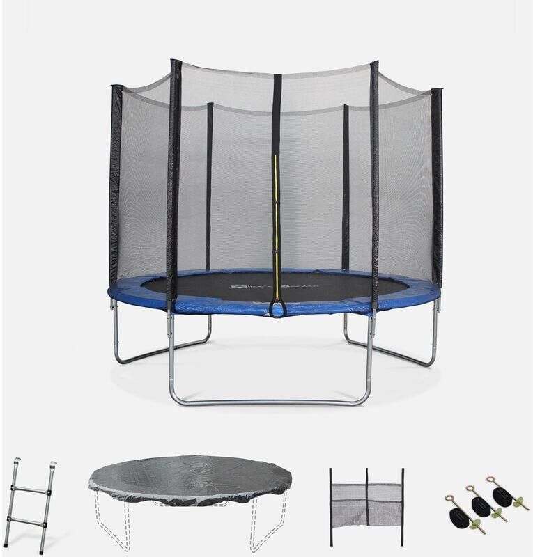 ALICE'S GARDEN Cama elástica, Trampolín de 305 cm, aguanta hasta 150 kg (estructura ALICE'S GARDEN Cama elástica, Trampolín de 305 cm, aguanta hasta 150 kg (estructura