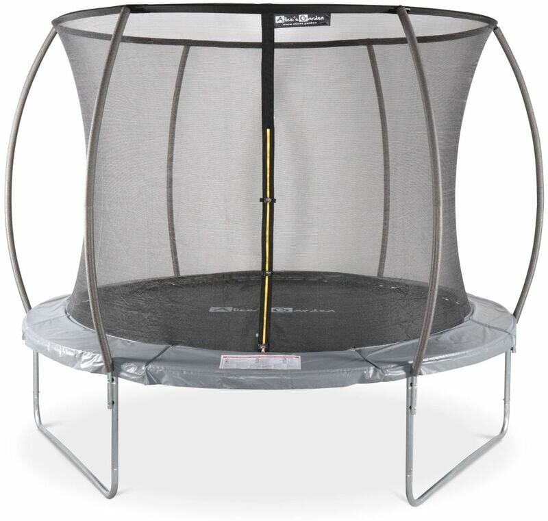 ALICE'S GARDEN Cama elástica redonda Ø 305 cm gris con red de seguridad interna - Mars ALICE'S GARDEN Cama elástica redonda Ø 305 cm gris con red de seguridad interna - Mars