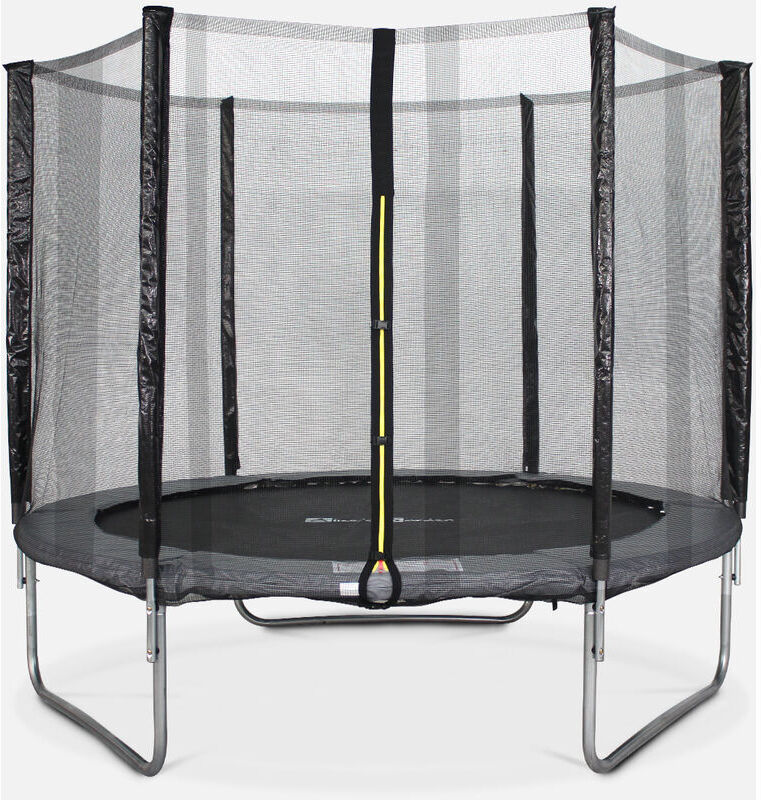 ALICE'S GARDEN Cama elástica 245 cm, Trampolín para niños gris, aguanta hasta 100 kg