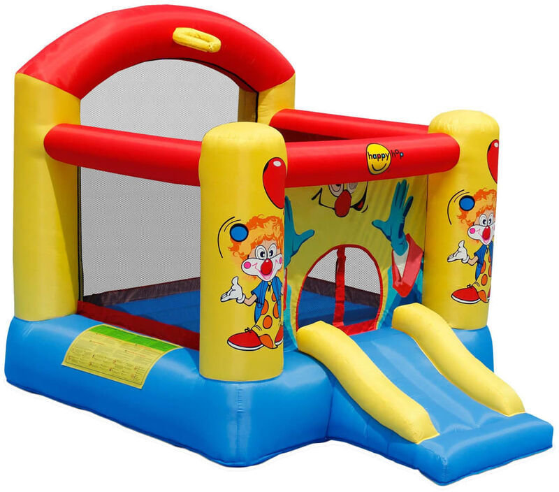 HAPPY HOP Castillo hinchable con tobogán payaso - Multicolore - Happy Hop HAPPY HOP Castillo hinchable con tobogán payaso - Multicolore - Happy Hop