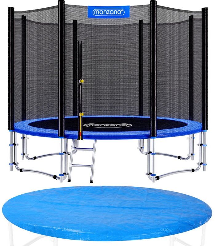 Monzana Trampolín para jardín set completo + cobertura cama elástica de