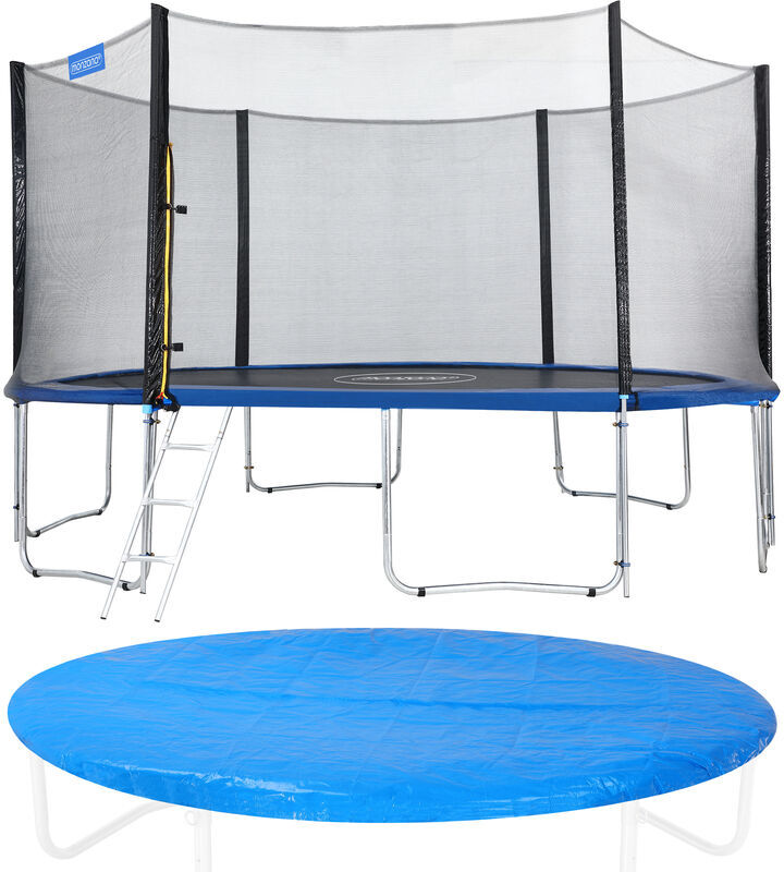 Monzana Trampolín para jardín set completo + cobertura cama elástica de