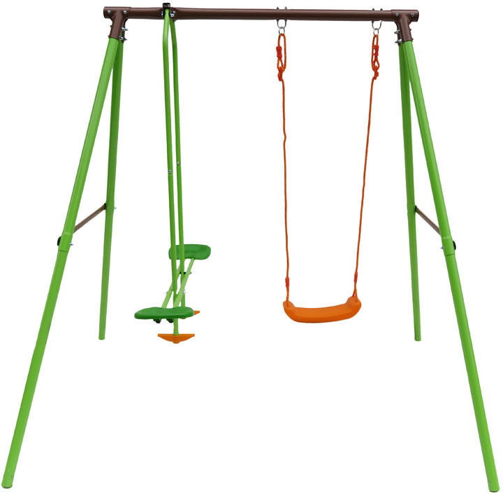 HABITAT ET JARDIN Parque infantil de acero Lola - 2 soportes - 1.95m HABITAT ET JARDIN Parque infantil de acero Lola - 2 soportes - 1.95m