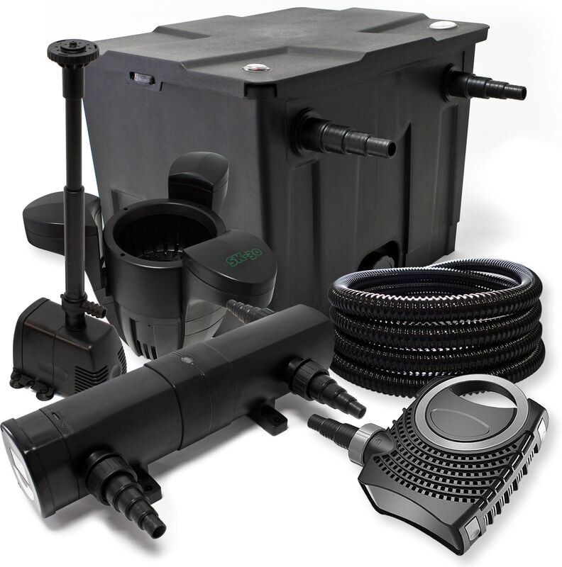 Wiltec - Filtro para estanque Juego 12.000l UVC clarificador con 18W Wiltec - Filtro para estanque Juego 12.000l UVC clarificador con 18W