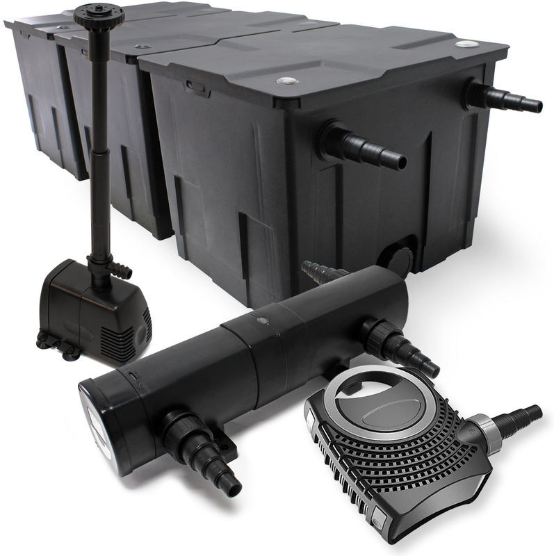 Wiltec - Kit filtro 90000l clarificador estanque 36W UVC 115W Bomba dise Wiltec - Kit filtro 90000l clarificador estanque 36W UVC 115W Bomba dise