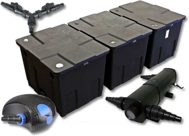 Wiltec - SunSun Juego de filtros para 90000l Estanque con 18W Wiltec - SunSun Juego de filtros para 90000l Estanque con 18W