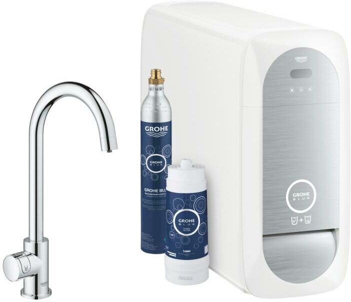 Grohe Blue Home Mono C-spout Starter Kit 31498 Grifo mono con función