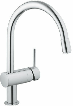 Grohe Minta Mezclador monomando de fregadero con caño de mousse, color: Grohe Minta Mezclador monomando de fregadero con caño de mousse, color: