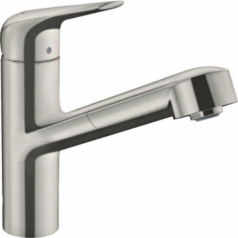 Hansgrohe Focus M42 monomando de cocina 150, caño extraíble, 1 chorro,