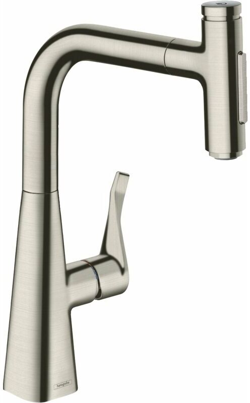 Hansgrohe Metris M71 Monomando de cocina 240, ducha extraíble, 2jet,