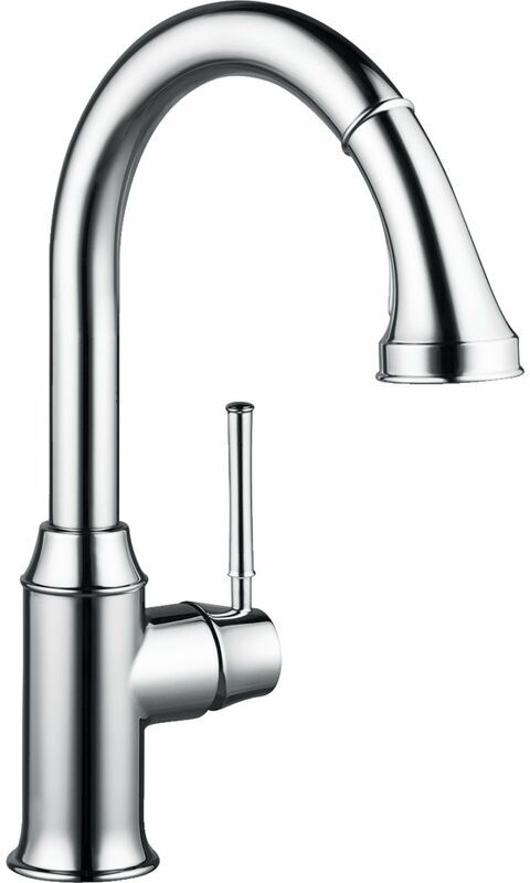 HANSGROHE Mezclador monomando de cocina Hansgrohe M53 240, ducha extraíble, 2