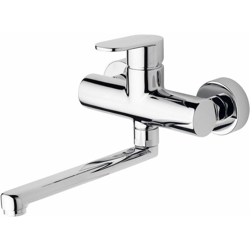 PAFFONI Mezclador de fregadero de pared de cocina Paffoni Candy CA161   Cromo PAFFONI Mezclador de fregadero de pared de cocina Paffoni Candy CA161   Cromo