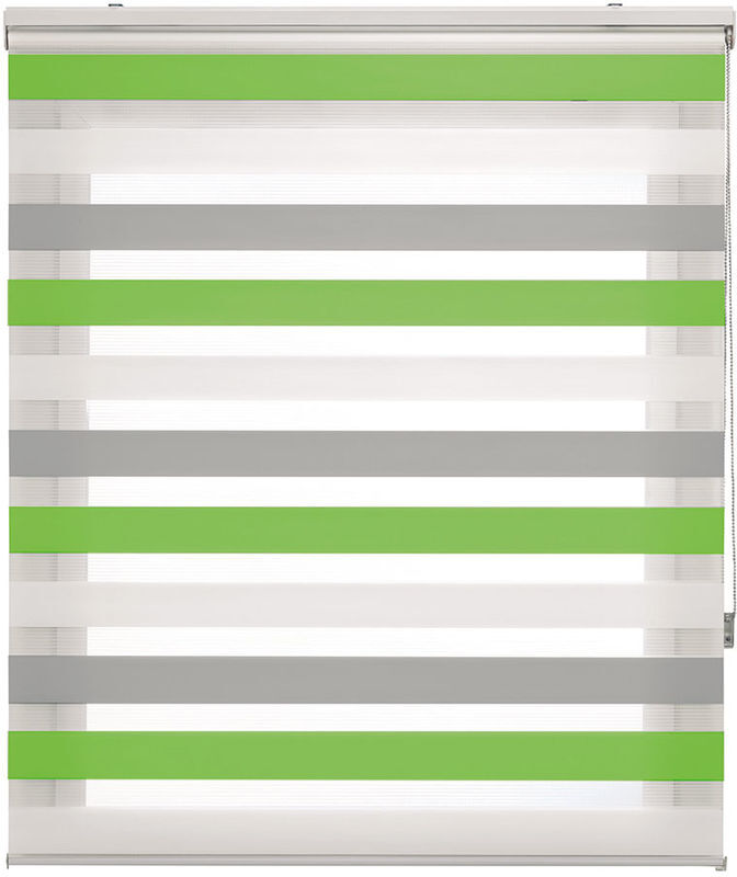 HAPPYSTOR Estor Enrollable Happystor TriNight Noche y Dia Liso 501 gris-pistacho HAPPYSTOR Estor Enrollable Happystor TriNight Noche y Dia Liso 501 gris-pistacho