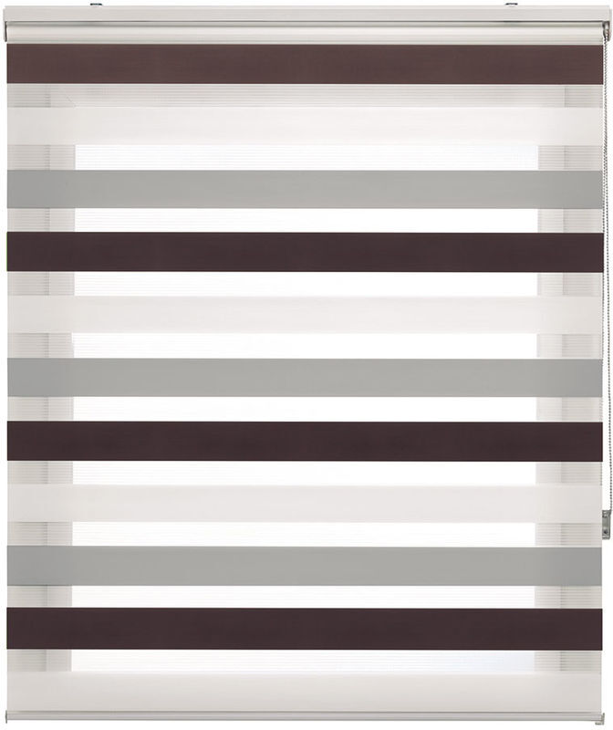HAPPYSTOR Estor Enrollable Happystor TriNight Noche y Dia Liso 503 marrón-gris HAPPYSTOR Estor Enrollable Happystor TriNight Noche y Dia Liso 503 marrón-gris