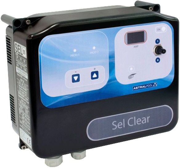 ASTRALPOOL Clorador salino Sel Clear AstralPool HASTA 95 M3 19 gramos/h ASTRALPOOL Clorador salino Sel Clear AstralPool HASTA 95 M3 19 gramos/h