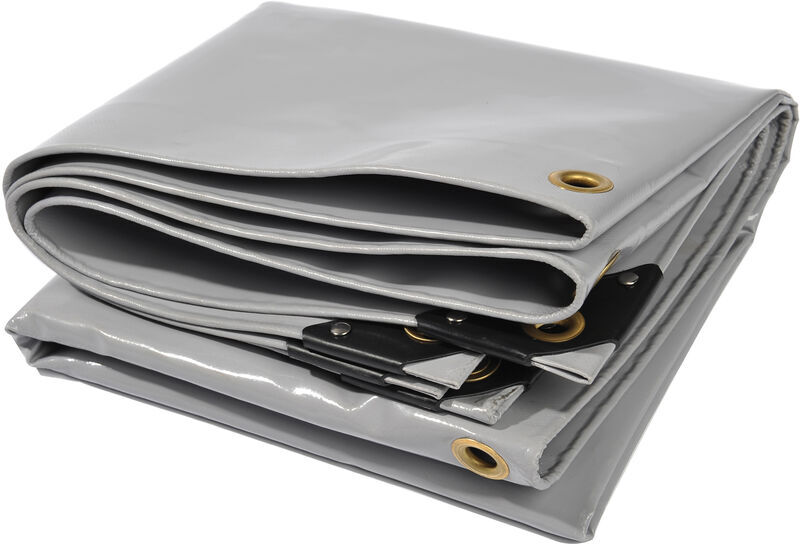 NEMAXX Lona de protección PLA58 Premium 500 x 800 cm; gris con ojales, PVC de NEMAXX Lona de protección PLA58 Premium 500 x 800 cm; gris con ojales, PVC de