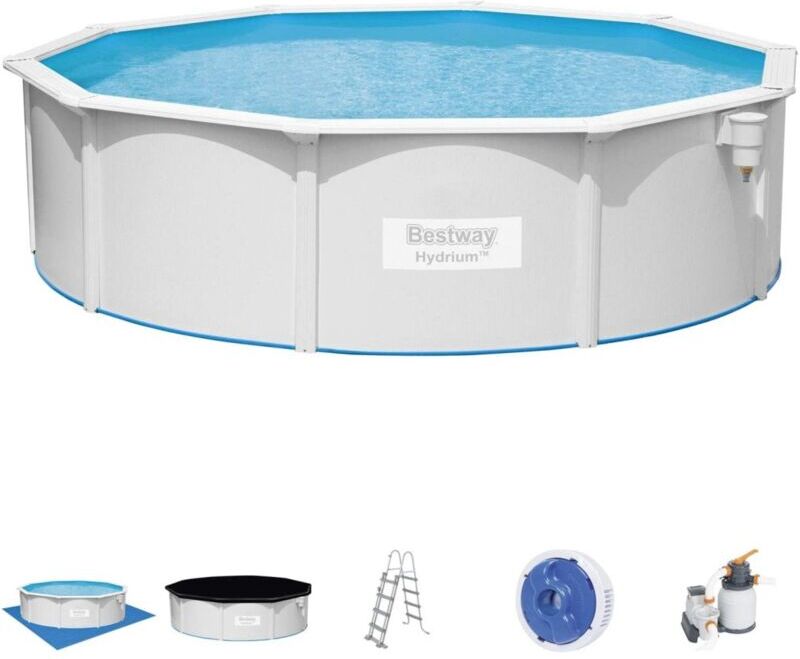 BESTWAY Piscina Desmontable de Acero Bestway Hydrium 460x120 cm Depuradora de BESTWAY Piscina Desmontable de Acero Bestway Hydrium 460x120 cm Depuradora de