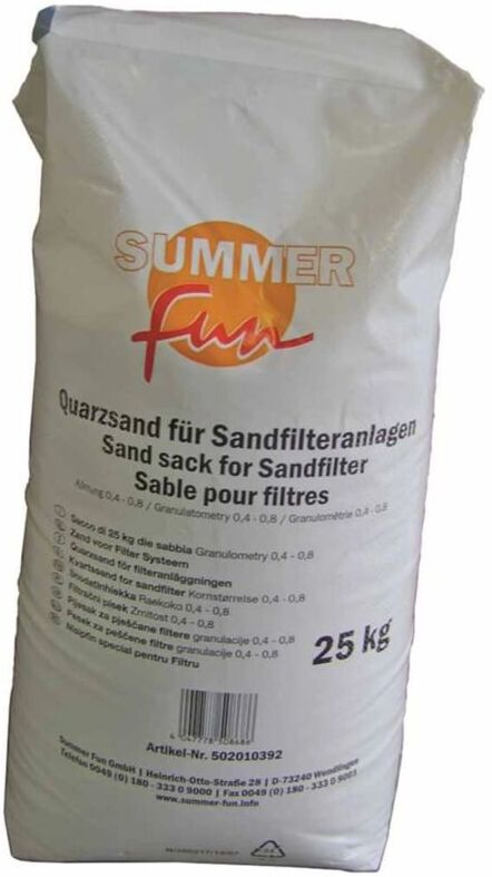 SUMMER FUN Arena para filtro 25 kg - Summer Fun SUMMER FUN Arena para filtro 25 kg - Summer Fun