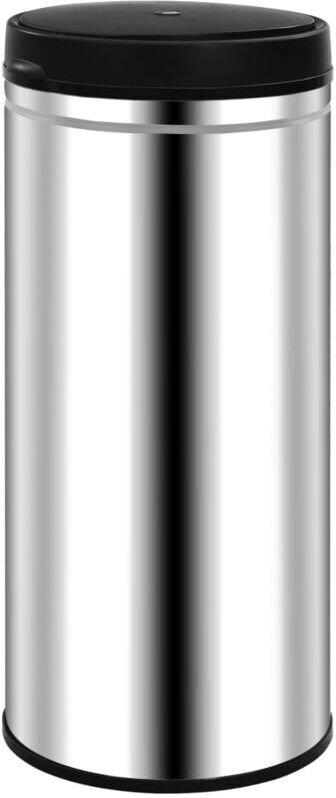 VIDAXL Cubo de basura con sensor automático 80 L acero inoxidable - Argento VIDAXL Cubo de basura con sensor automático 80 L acero inoxidable - Argento