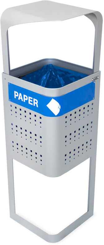 TODOCONTENEDOR Papelera Atenas Selectiva con Techado 1 Residuo 50 litros TODOCONTENEDOR Papelera Atenas Selectiva con Techado 1 Residuo 50 litros