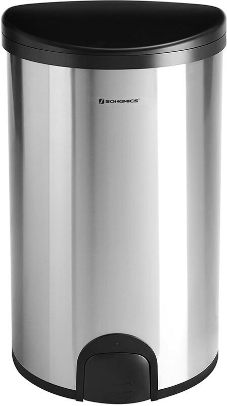 SONGMICS Cubo de Basura con Sensor Cubo de Cocina con Anillo de presión Aislar SONGMICS Cubo de Basura con Sensor Cubo de Cocina con Anillo de presión Aislar