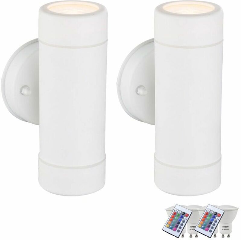 ETC-SHOP 2x arriba abajo apliques de color más tenue jardín cambio de luces al ETC-SHOP 2x arriba abajo apliques de color más tenue jardín cambio de luces al