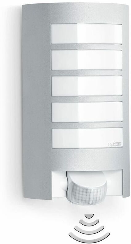 STEINEL Aplique de exterior con sensor L12 - Argento - Steinel STEINEL Aplique de exterior con sensor L12 - Argento - Steinel