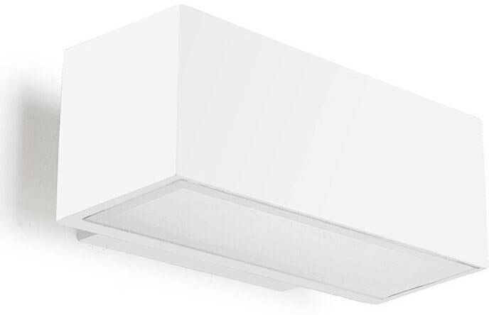 05-LEDS C4 Aplique fluorescente Afrodita, aluminio y vidrio, blanco, 22 cm. 05-LEDS C4 Aplique fluorescente Afrodita, aluminio y vidrio, blanco, 22 cm.