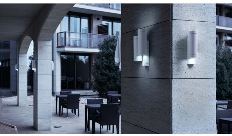 08-FARO STEPS Aplique de pared exterior - Blanco - 2 luces 08-FARO STEPS Aplique de pared exterior - Blanco - 2 luces