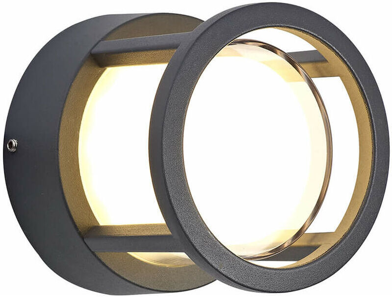 13-LUMINAIRE CENTER Aplique IP54 redondo Bormio 1 Bombilla Antracita 6,5 Cm 13-LUMINAIRE CENTER Aplique IP54 redondo Bormio 1 Bombilla Antracita 6,5 Cm