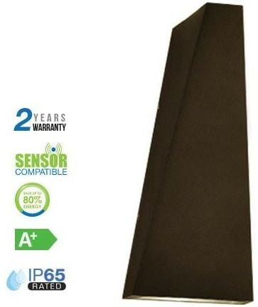 V-tac - Aplique LED de pared Serie Style 6W 15°/120° IP65 Negro V-tac - Aplique LED de pared Serie Style 6W 15°/120° IP65 Negro