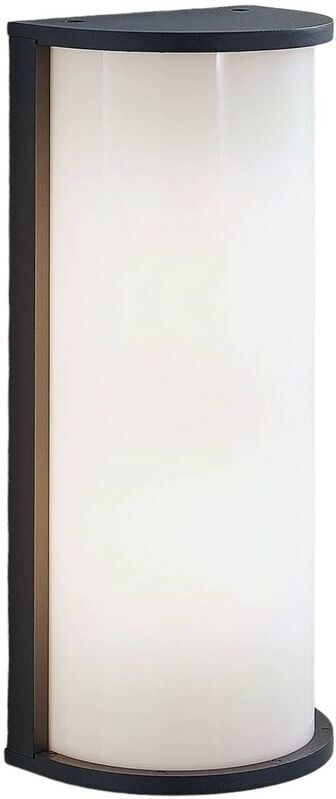 LINDBY Aplique para exterior Timotea, semicircular LINDBY Aplique para exterior Timotea, semicircular