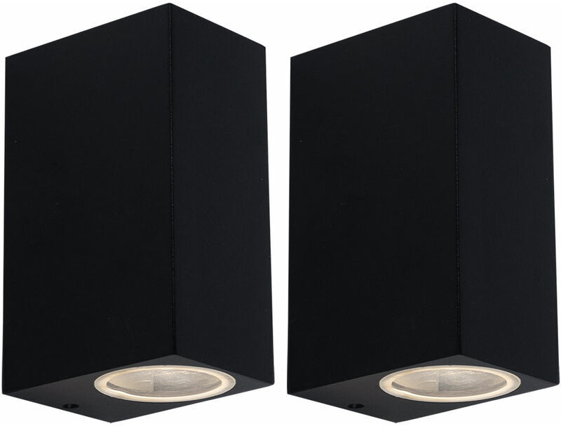 ETC-SHOP Conjunto de 2 focos LED RGB arriba hacia abajo fachadas de control ETC-SHOP Conjunto de 2 focos LED RGB arriba hacia abajo fachadas de control