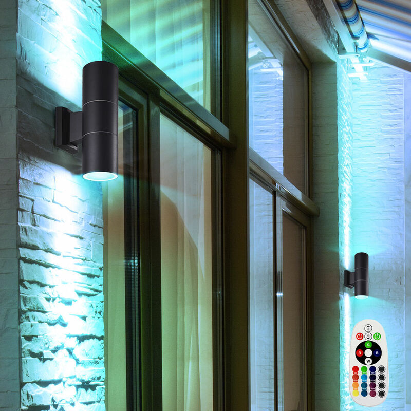 Etc-shop - Conjunto de 2 luces exteriores UP DOWN foco lámpara de Etc-shop - Conjunto de 2 luces exteriores UP DOWN foco lámpara de