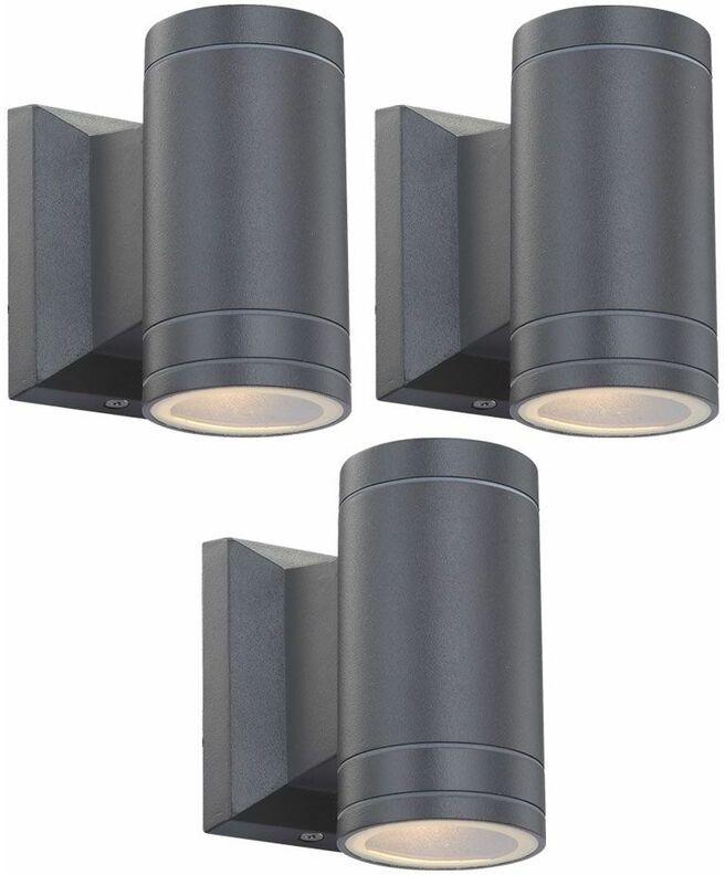 Etc-shop - Conjunto de pared exterior fachadas lámparas LED 3 se Etc-shop - Conjunto de pared exterior fachadas lámparas LED 3 se