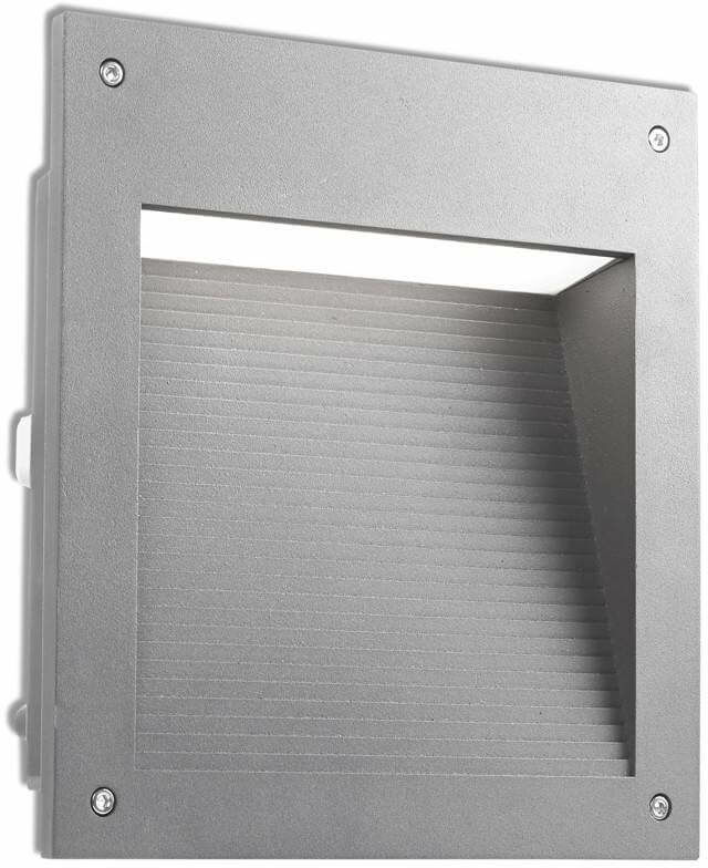 05-LEDS C4 Aplique Led 20W Micenas, aluminio y vidrio, gris 05-LEDS C4 Aplique Led 20W Micenas, aluminio y vidrio, gris