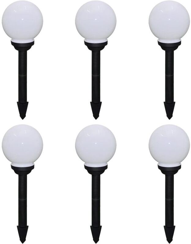 HOMMOO Lámparas de jardín para camino 6 uds con pica de tierra 20 cm - Hommoo HOMMOO Lámparas de jardín para camino 6 uds con pica de tierra 20 cm - Hommoo