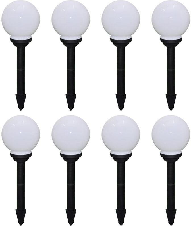 HOMMOO Lámparas de jardín para camino 8 uds con pica de tierra 15 cm - Hommoo HOMMOO Lámparas de jardín para camino 8 uds con pica de tierra 15 cm - Hommoo