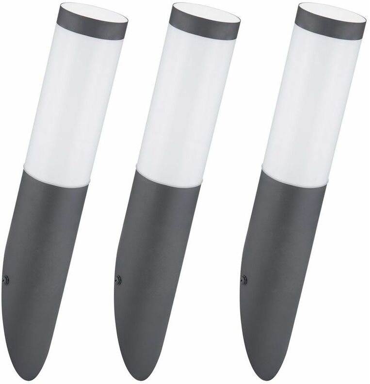 ETC-SHOP Juego de 3 lámparas de pared CONTROL REMOTO antorcha de jardín lámpara ETC-SHOP Juego de 3 lámparas de pared CONTROL REMOTO antorcha de jardín lámpara