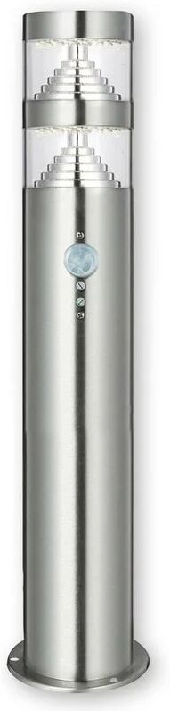 LINDBY lámpara baliza LED det. mov. Lanea, acero inox.