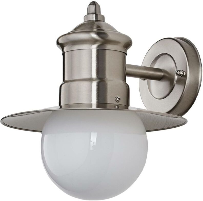 LINDBY Lámpara pared acero inox Henrike para exteriores LINDBY Lámpara pared acero inox Henrike para exteriores