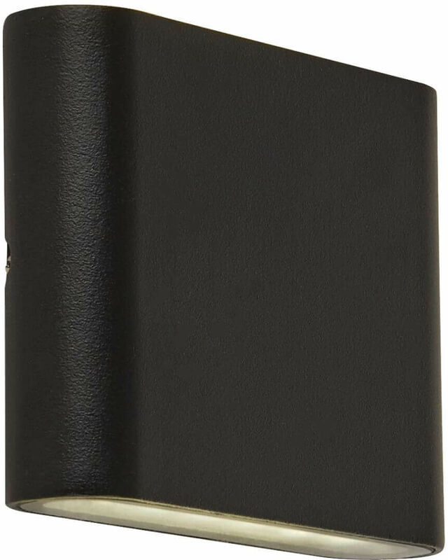 03-SEARCHLIGHT luz exterior LED arriba / abajo - negro - el difusor transparente 03-SEARCHLIGHT luz exterior LED arriba / abajo - negro - el difusor transparente