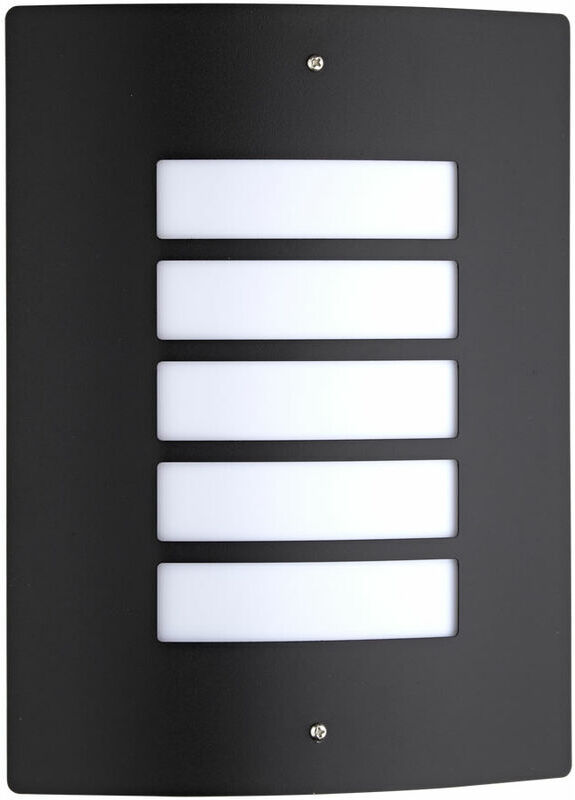 BIARD Moderna Luz Curva Biard Tipo Rejilla Negra Muro Exterior Jardín Patio BIARD Moderna Luz Curva Biard Tipo Rejilla Negra Muro Exterior Jardín Patio